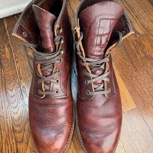 Red Wing Shoes Rich Brown Leather Boots